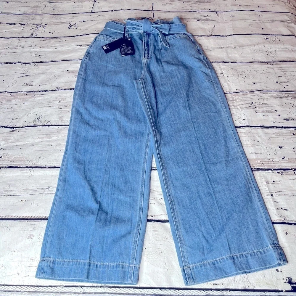 NWT Paige Nellie Self Belt Seaming Madison Jeans Size 28 - Picture 2 of 8